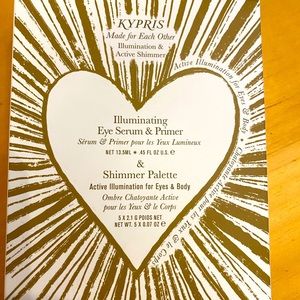 NIB Kypris Illuminating Eye Serum & Primer & Shimmer Palette